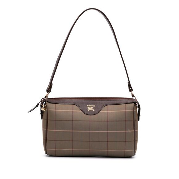 Burberry Handbags - Burberry Vintage Check Canvas Satchel